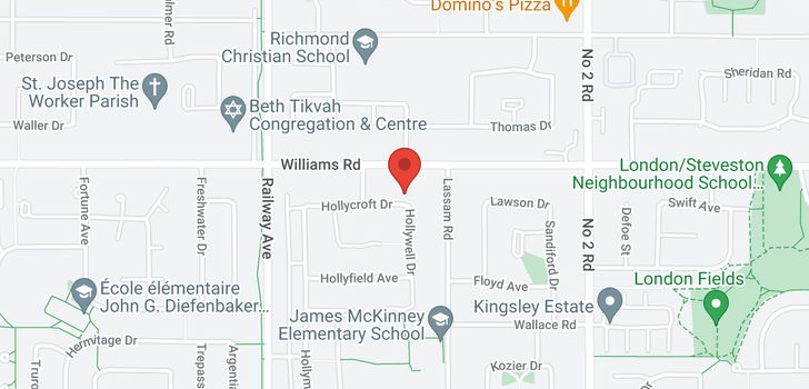 map of 5277 HOLLYCROFT DRIVE